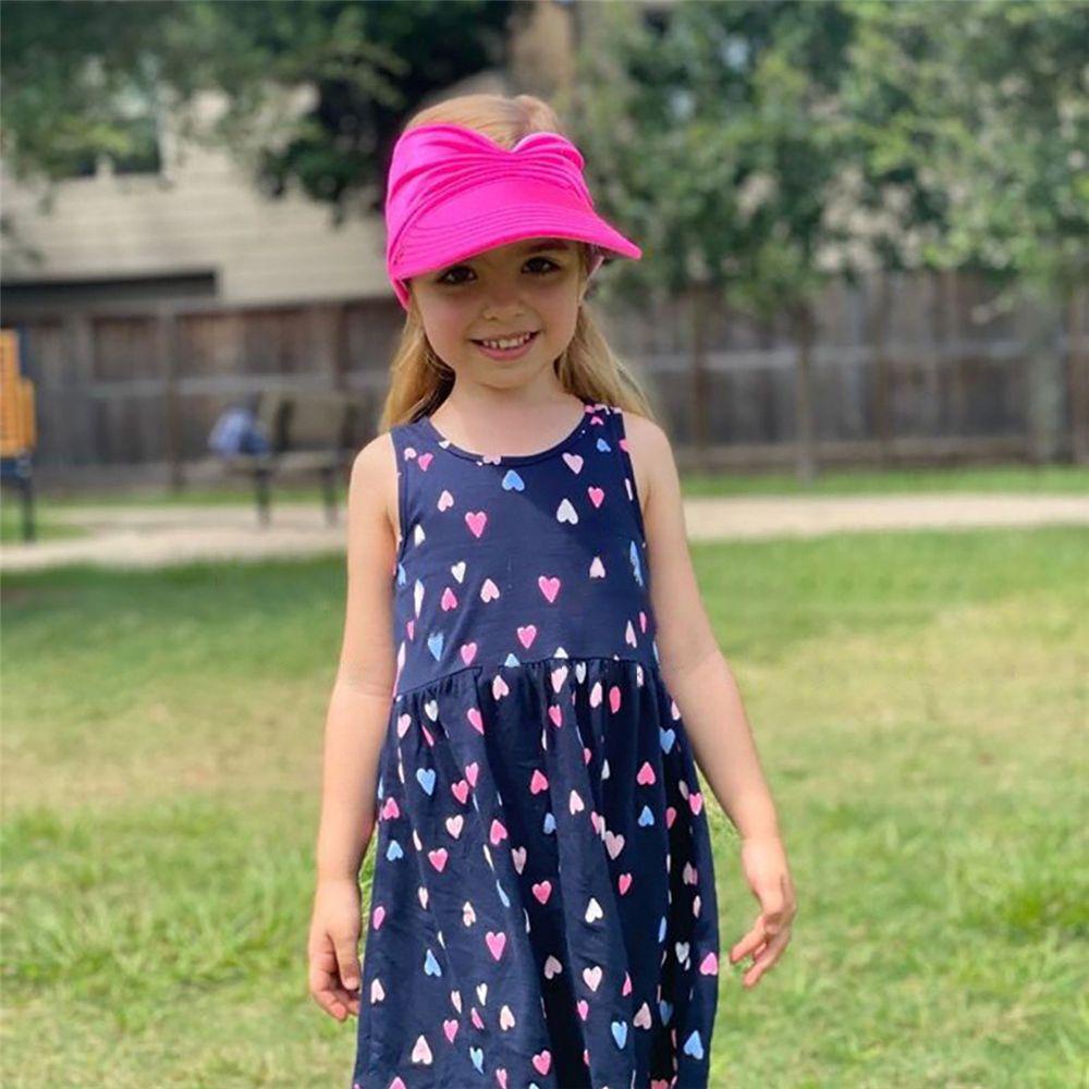 CLEVER Mũ Rộng Vành Chống Nắng Thiết Kế Đục Lỗ Thời Trang Đi Biển Cho Bé