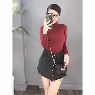 Áo len cổ lọ