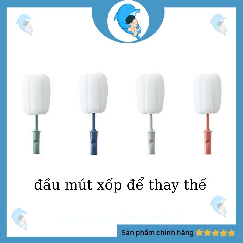 Cọ rửa bình sữa mút xốp cho bé, đầu mút xốp có thể thay thế tiện lợi