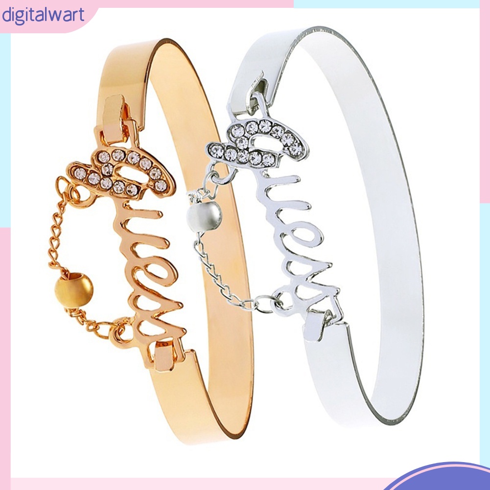 Vòng Đeo Tay Đính Đá Kiểu Dáng Đơn Giản Thanh Lịch Dành Cho Nữ