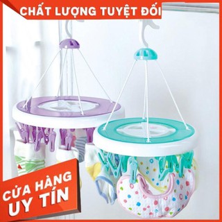 Móc chùm phơi đồ 20 kẹp,móc kẹp phơi tất,phơi quần áo,phơi đồ em bé