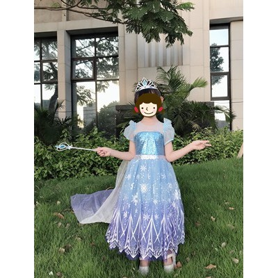 Đầm hóa trang công chúa Elsa đáng yêu dành cho bé gái