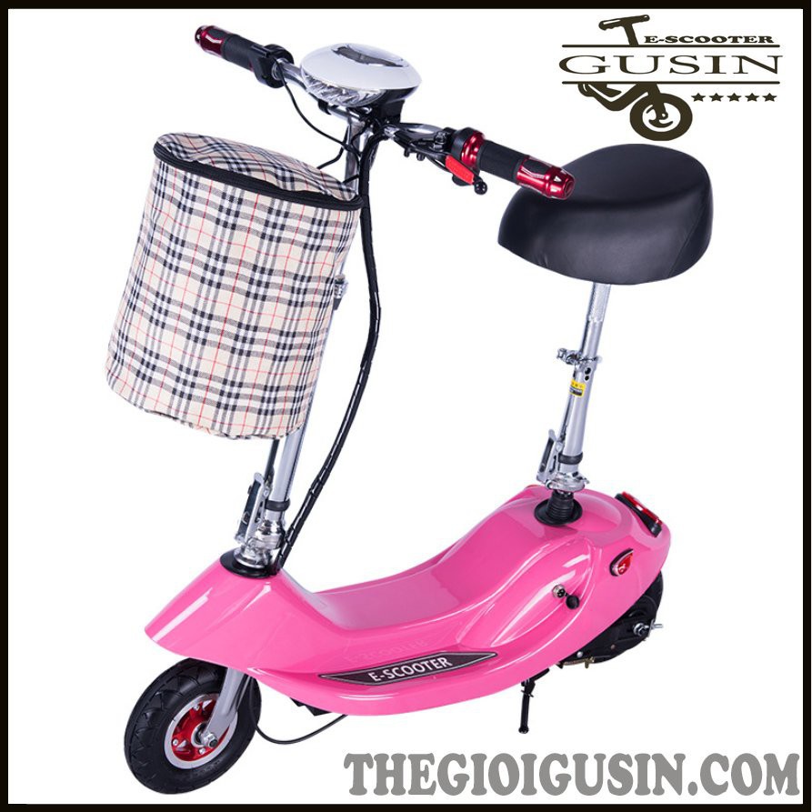 Xe Điện E-scooter mini Màu Hồng / GuSin Phân Phối Chính Hãng / Sỉ lẽ Toàn Quốc