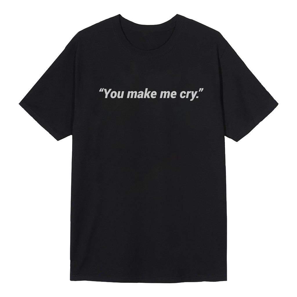 Áo thun tay lỡ form rộng WEARIT "you make me cry" | BigBuy360 - bigbuy360.vn