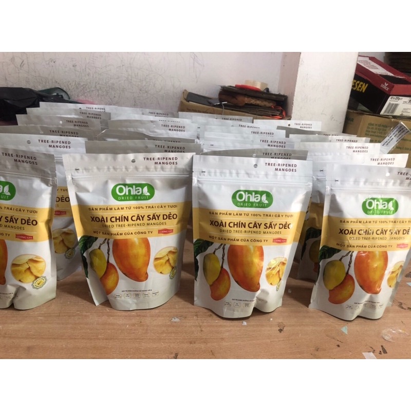 Xoài Ohla chín cây sấy dẻo túi zip 100g