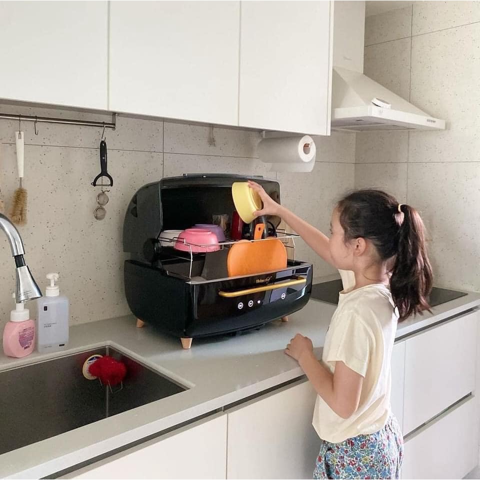 Máy sấy và tiệt trùng chén bát Heimchef 70L HTD3300, tiệt trùng bình sữa