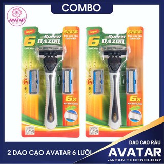 dao cạo râu lưỡi kép (6 lưỡi) Avatar ( công nghệ Nhật)