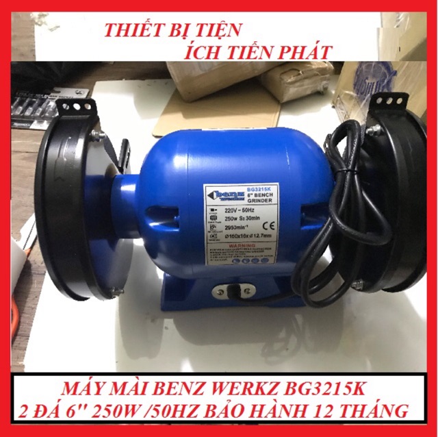 [ giá sốc ] Máy Mài Benz Werks 2 Đá 250w/50hz 6”(150mm) Hoặc Máy Mài TOTAL TBG15015