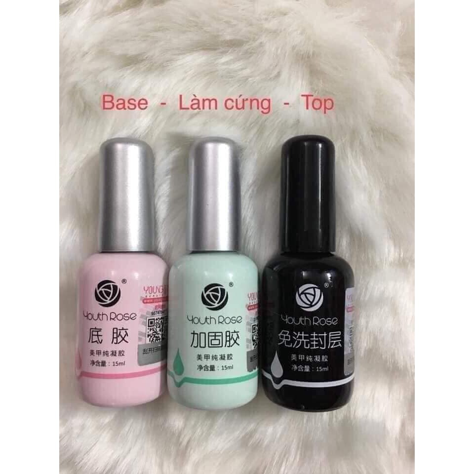 BASE COAT HOA HỒNG YOUTH ROSE CHÍNH HÃNG - GEL LIÊN KẾT CHUYÊN DỤNG CHO DÂN LÀM MÓNG