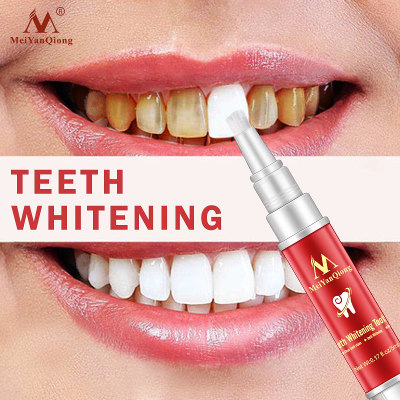 MeiYanQiong Teeth Whitening Pen Removes Plaque Stains Serum Oral Hygiene Cleaning 5ml