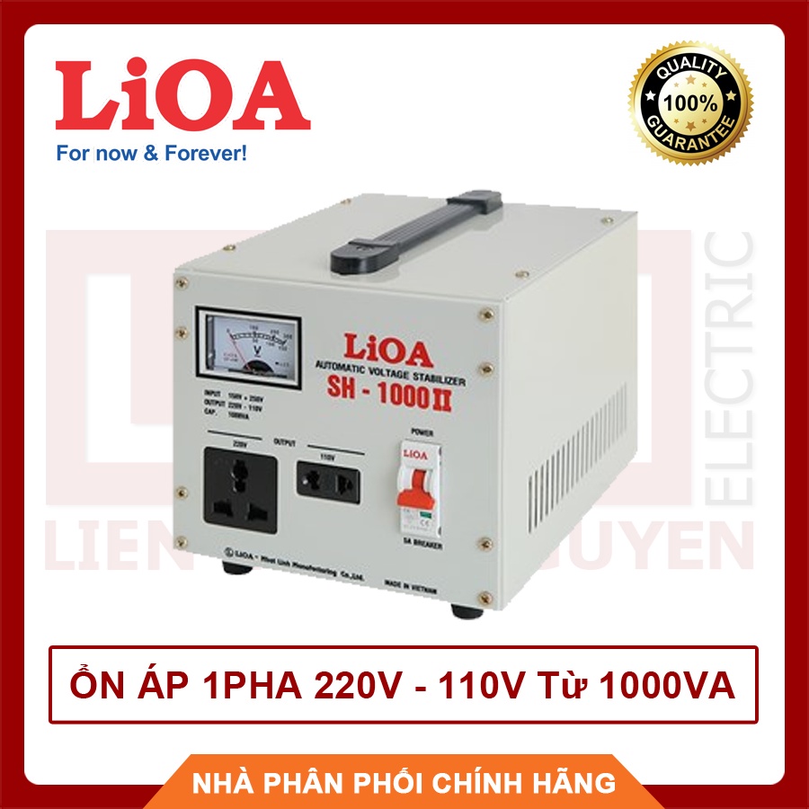 LIOA Ổn áp 1 pha 220V - 110V Từ 1000VA Hàng Việt Nam, chất lượng cao - BH 12 Tháng