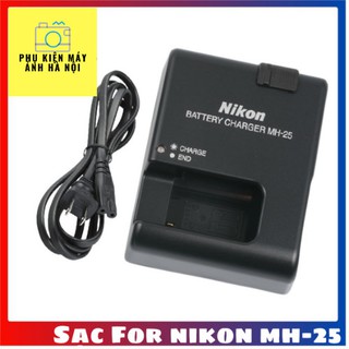 Sạc pin máy ảnh nikon mh-25 cao cấp cho pin en-el15 sạc cho máy nikon d7100 d7000 d750 d600 d610