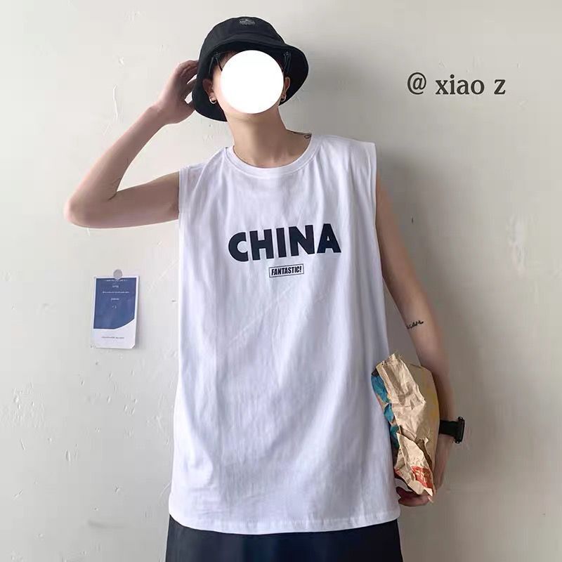 Áo Tank Top Form Rộng Phong Cách Hàn Quốc Cho Nam