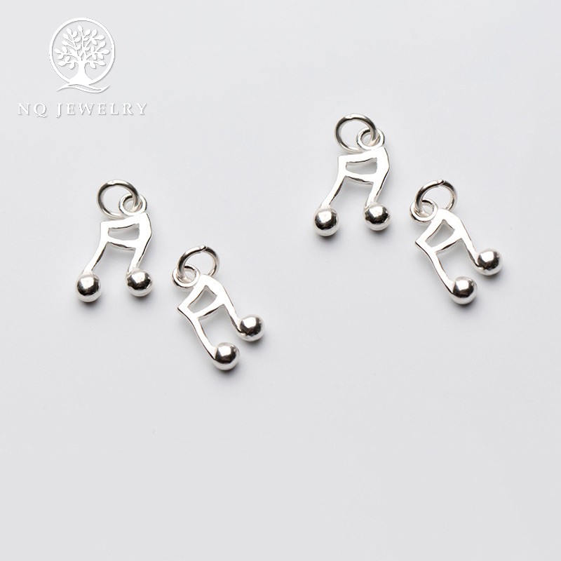 Charm bạc hình nốt nhạc mặt treo - NQ Jewelry