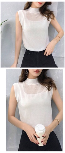 Áo len dệt kim sát nách