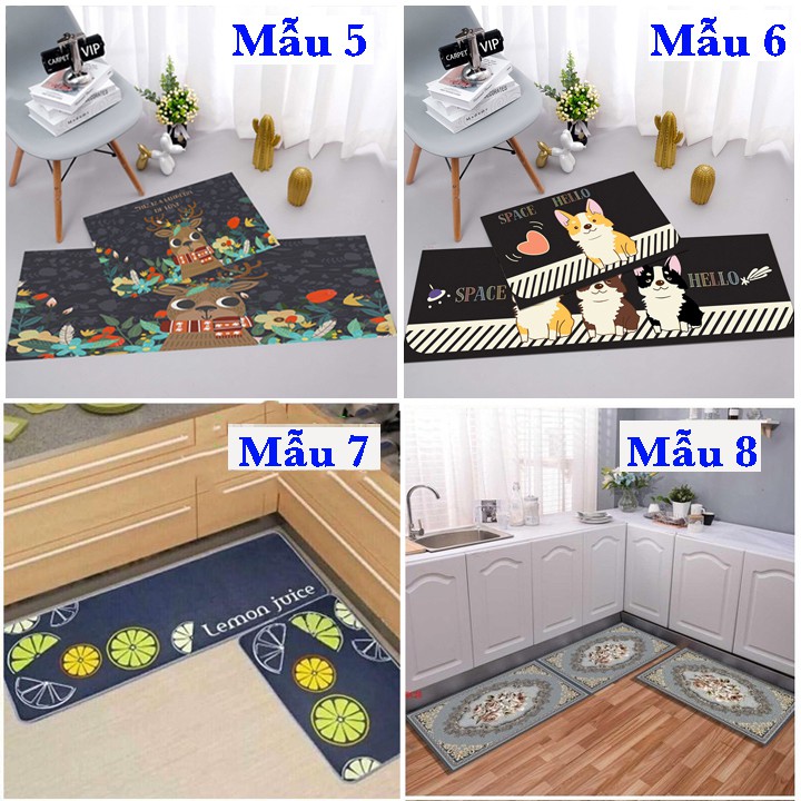 [ RẺ VÔ ĐỊCH❤️] BỘ 2 THẢM BẾP 3D CAO CẤP CHỐNG TRƠN TRƯỢT | BigBuy360 - bigbuy360.vn