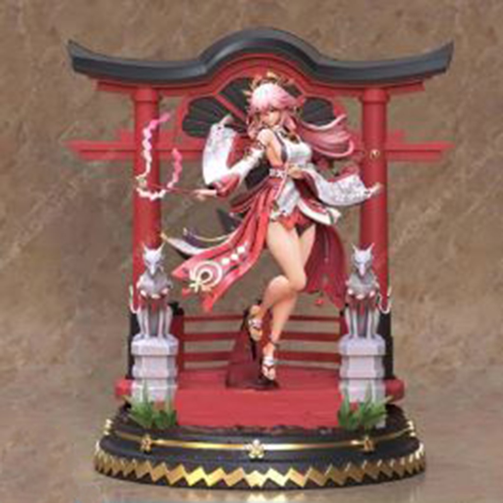 Mô Hình Yae Miko Genshin Impact Bằng Chất Liệu Nhựa Resin - Cao 18cm