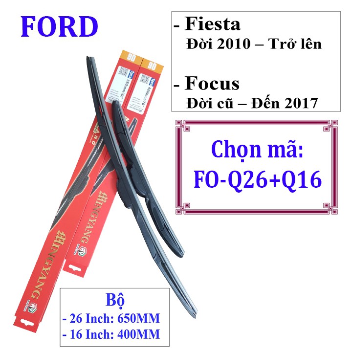 Cần gạt mưa xe Ford FIESTA, FOCUS - VÀ CÁC XE KHÁC CỦA HÃNG FORD