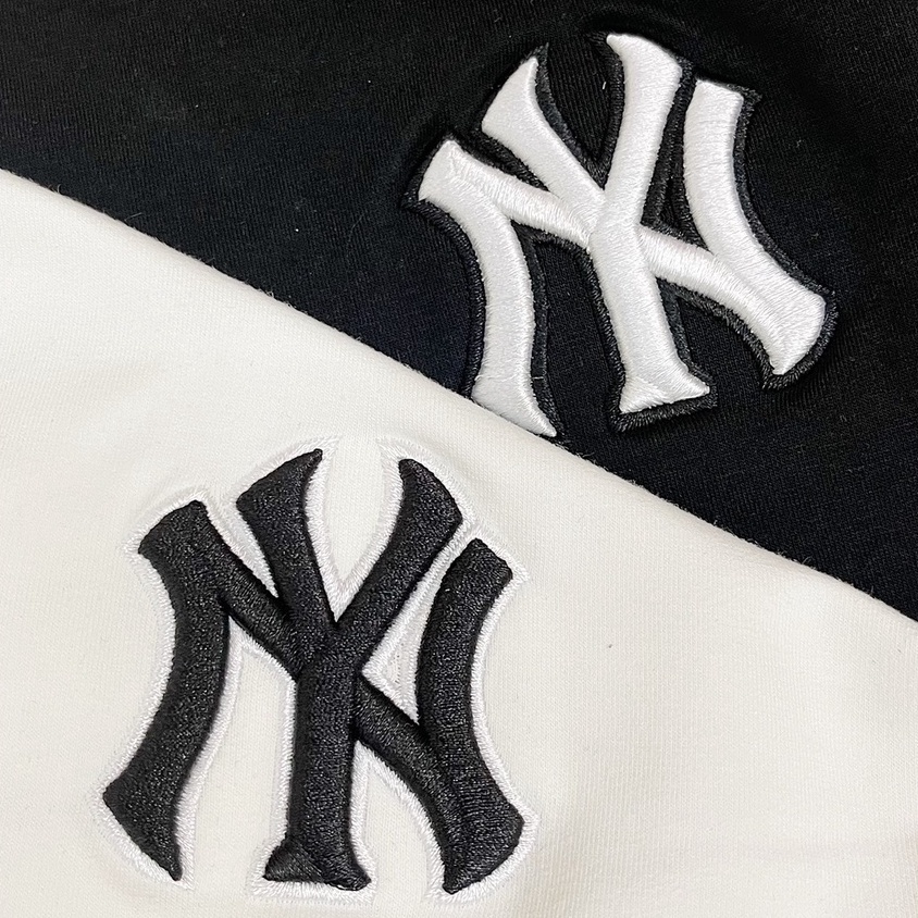 Áo Sweater nam nữ M.L.B, Áo nỉ xuất dư NY Monogram SW04 - Pom Store