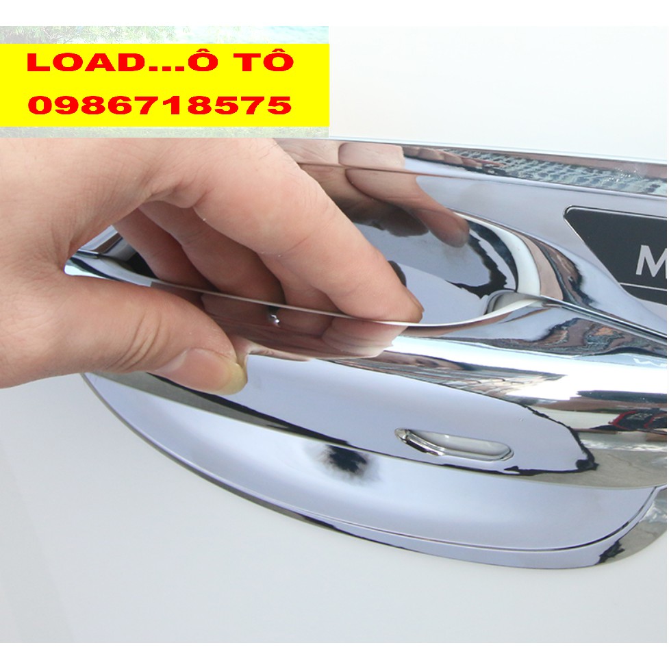Bộ Ốp Tay nắm và Hõm Cửa Mạ Crom Mazda 3 2023-2020 Màu Trắng