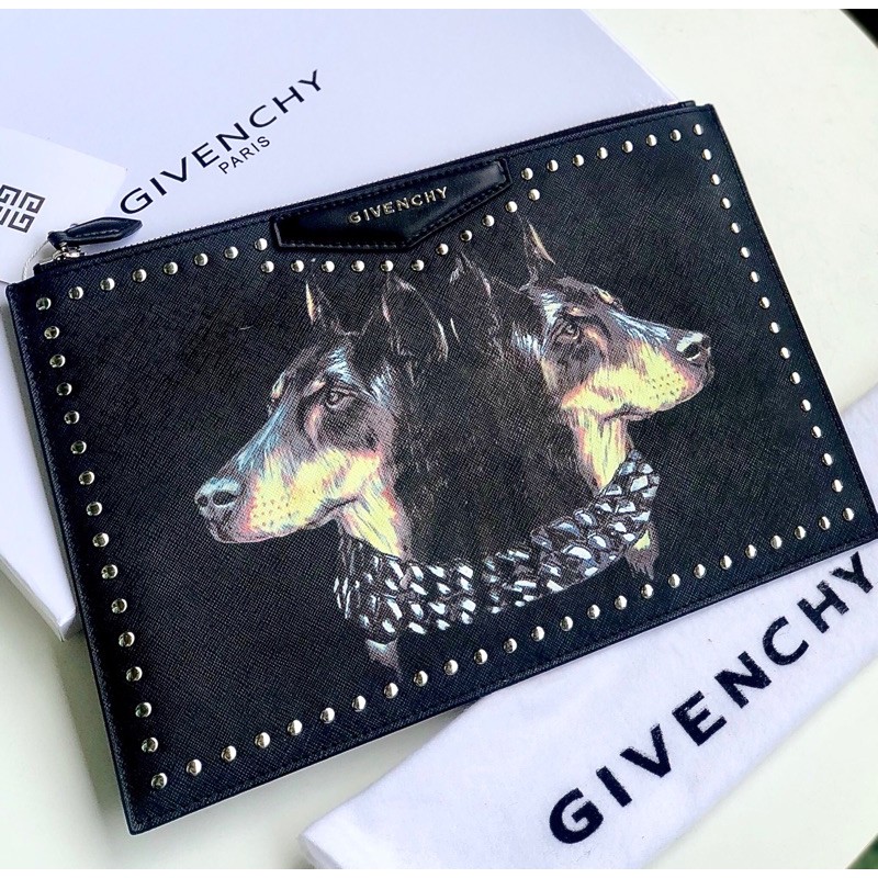 Cluth da thật cầm tay hàng đẹp fullbox size 31cm