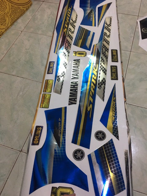 Tem rời Sirius Crom Xanh bạc vàng -1