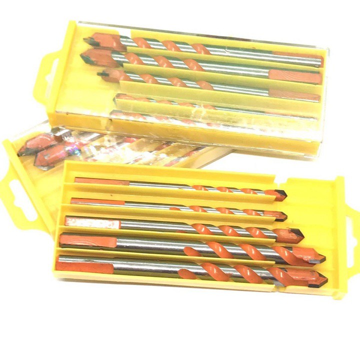 Bộ 5 Mũi Khoan đa năng 6-12mm khoan gạch, kính, gốm, sứ