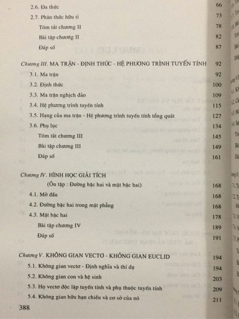 Sách - Toán học cao cấp Tập 1: Đại số và Hình học giải tích