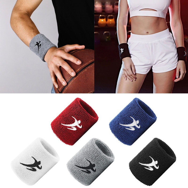 Băng Quấn Cổ Tay Bằng Cotton Co Giãn Thời Trang Dùng Khi Tập Gym