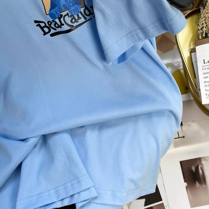 Áo thun NELLY, chính hãng, sẵn hàng, dáng Unisex hình in BearCandie CHÒN CLOTHING