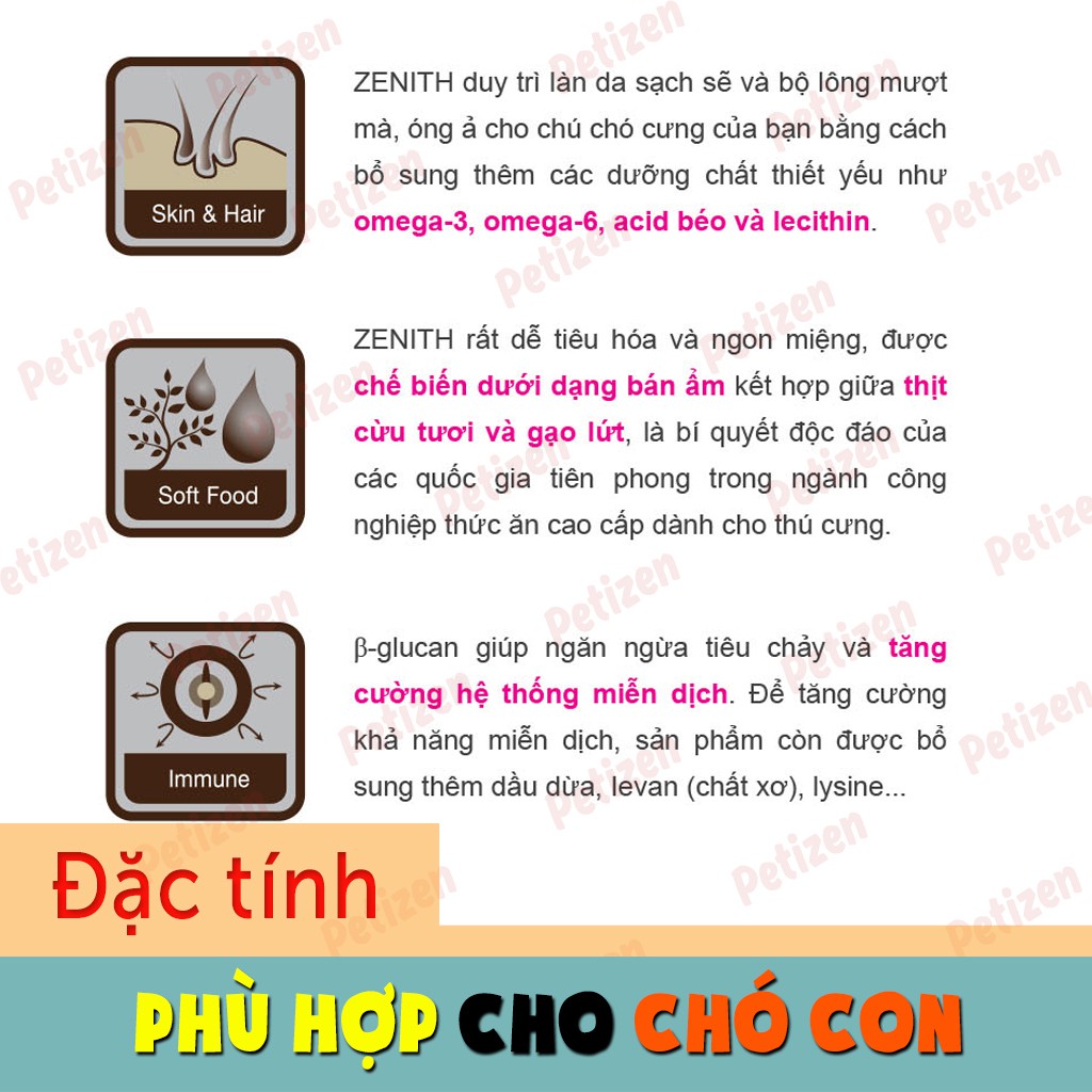 1.2kg - Thức ăn cho Chó con Zenith - Petizen