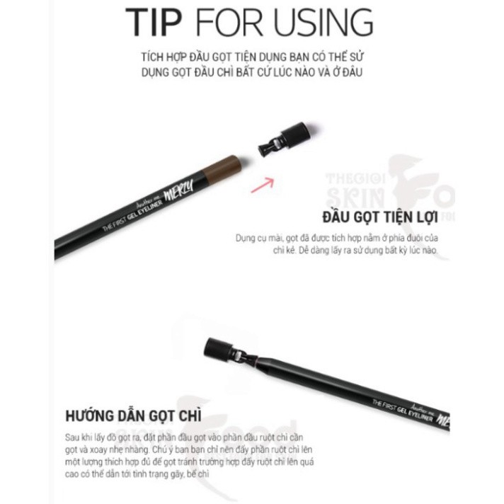 Chì Kẻ Mắt Lâu Trôi Merzy Another Me The First Gel Eyeliner 0.5g R8