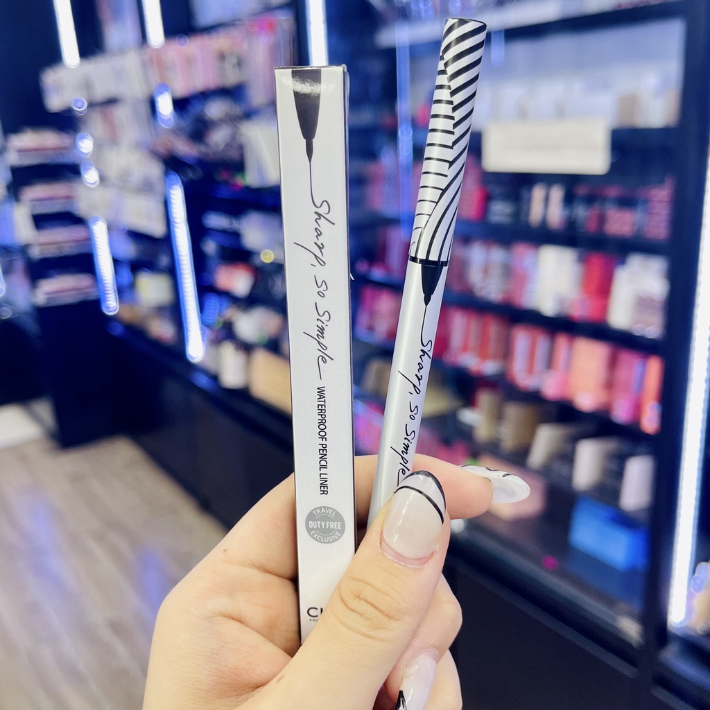 Chì Sáp Kẻ Mắt Nét Mảnh CLIO Sharp, So Simple Waterproof Pencil Liner (Đen/Nâu)