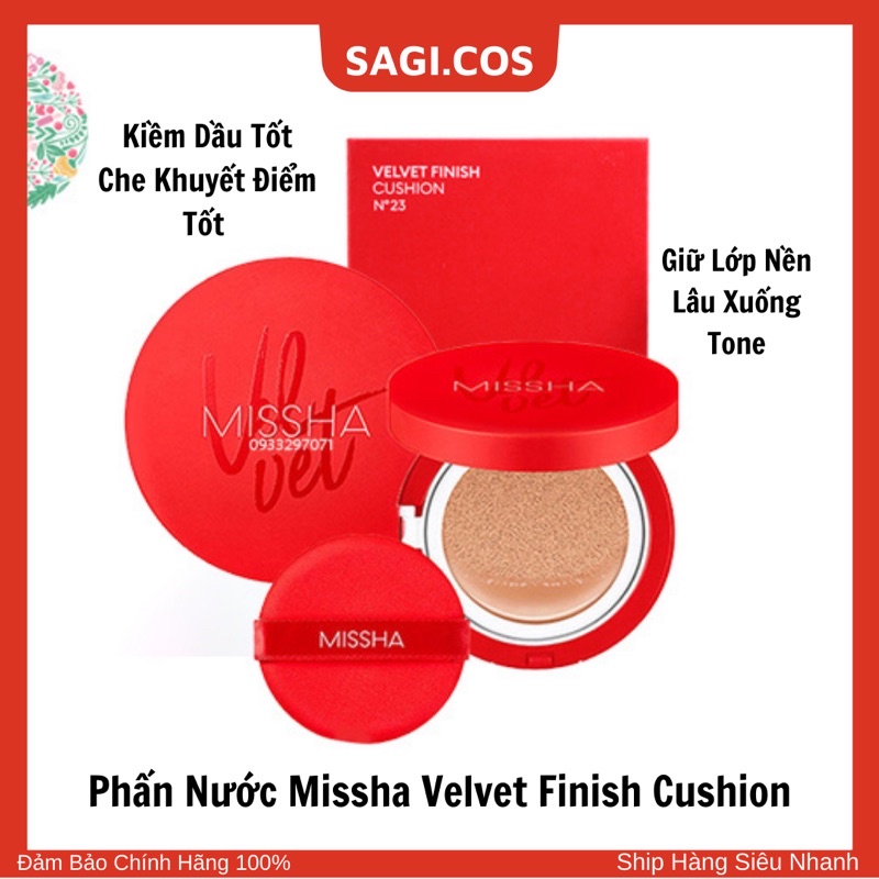 Phấn nước Missha Velvet Finish Cushion Spf50/PA++
