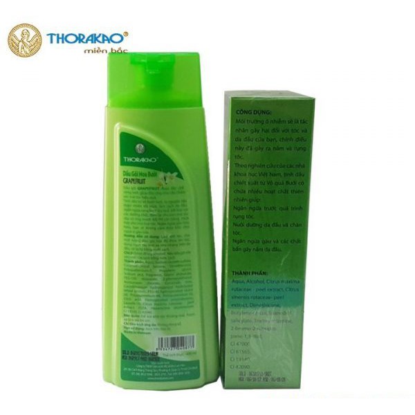 Bộ đôi hoàn hảo giúp ngăn ngừa tóc gãy rụng: Dưỡng tóc Thorakao 120ml - Dầu gội đầu thảo dược Thorakao Hoa Bưởi 400ml