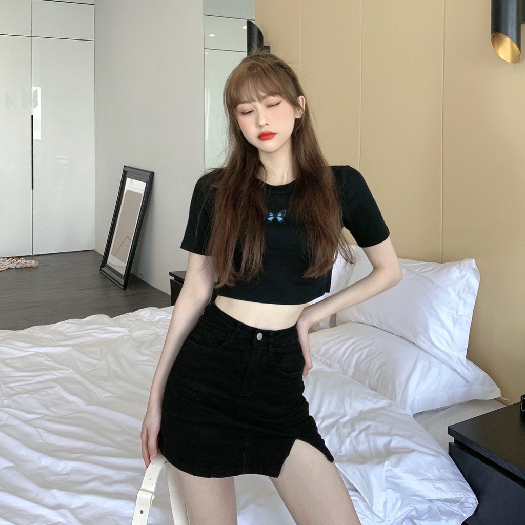 Chân váy nữ xẻ ôm Emilyshop