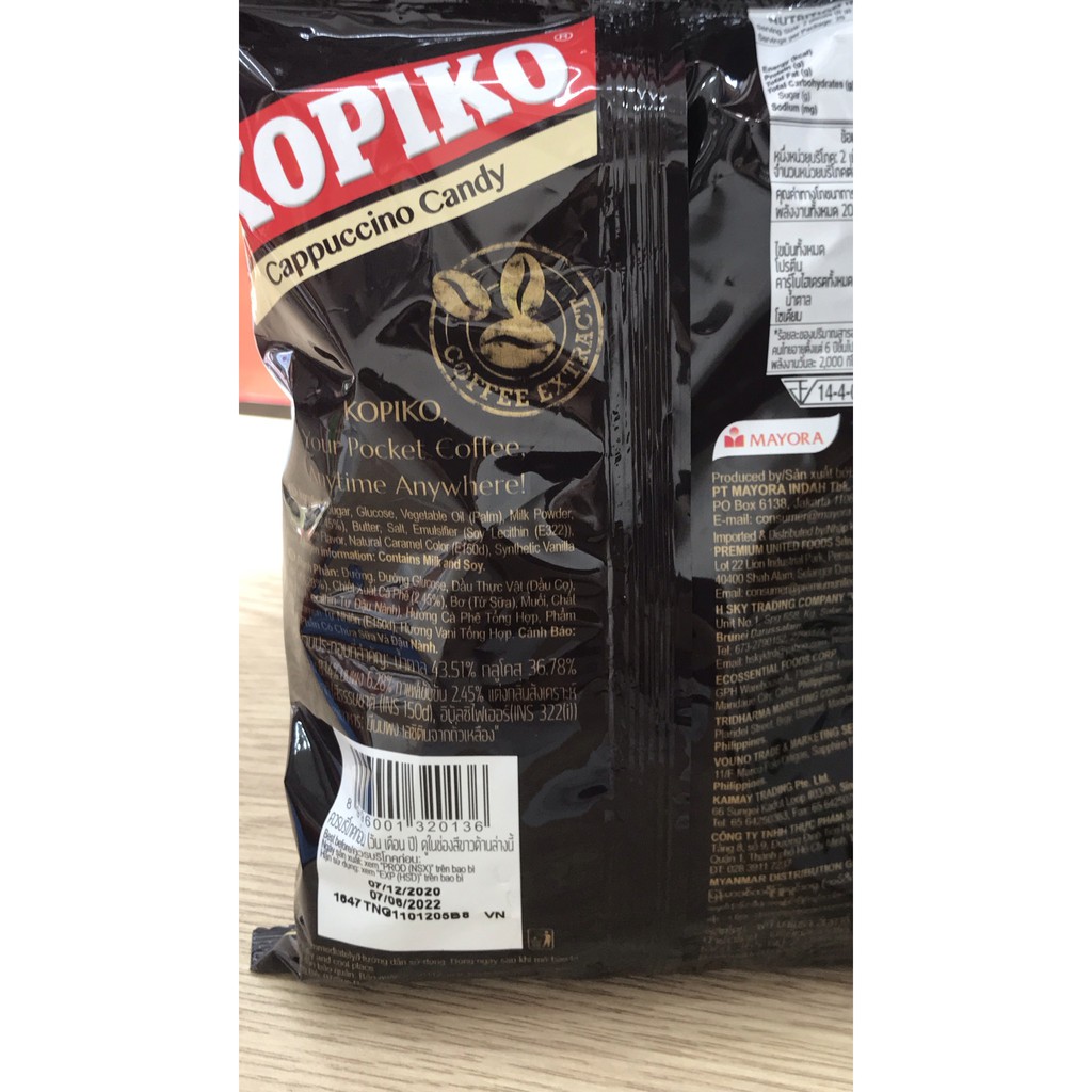 Kẹo Kopiko cà phê sữa GÓI 150g