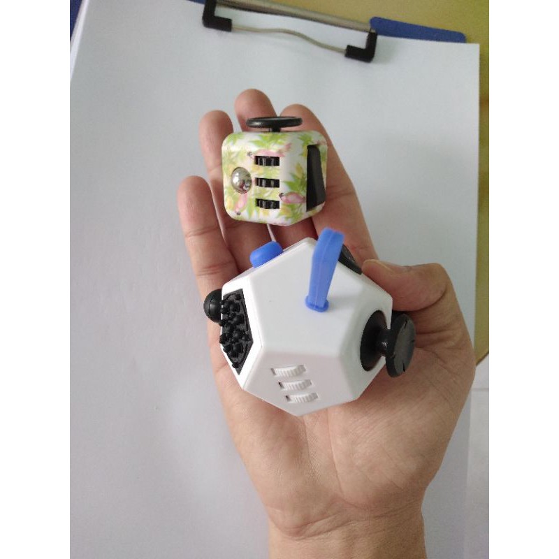 Fidget Cube ver.2 Holy Crystal Khối Vuông Thư Giãn Xả Stress 12 Mặt  shopbecat