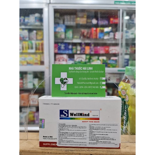 Bổ não Swellmind⚡Nhập khẩu từ Mỹ⚡Hộp 30 viên Hỗ trợ cải thiện trí nhớ