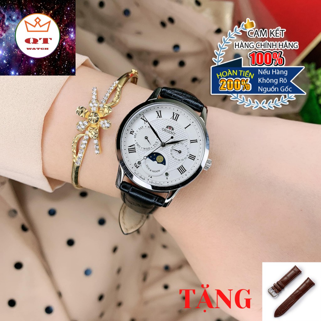 Đồng Hồ Nữ ORIENT SUN AND MOON RA-KA0006S10B Chính Hãng Tặng Dây Da Cao Cấp