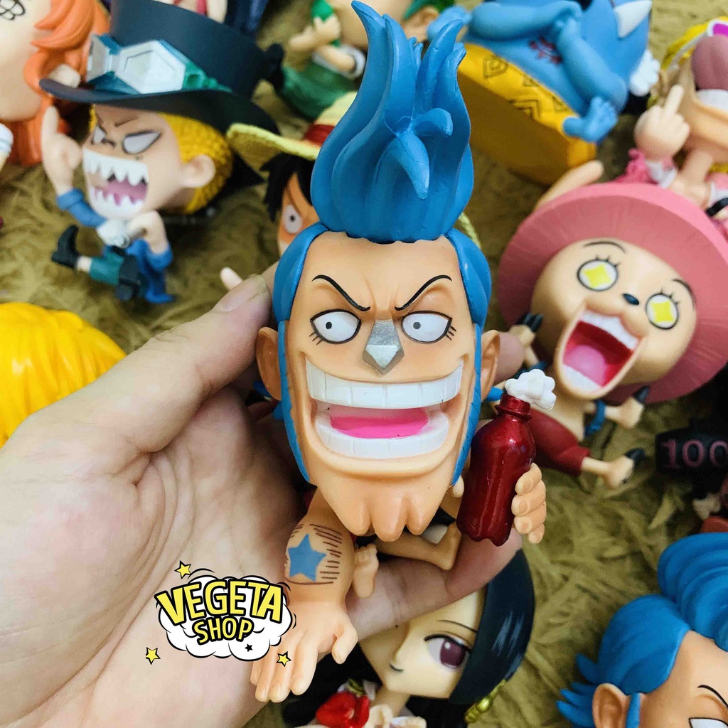 Mô hình One Piece - Luffy Zoro Sanji Ace Sabo Nami Robin Chopper Usopp Brook Franky Jinbei Boa Hancok Doflamingo - Chibi