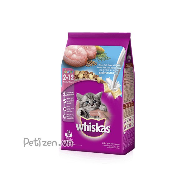 Thức ăn hạt khô Mèo con - Whiskas 1.1kg