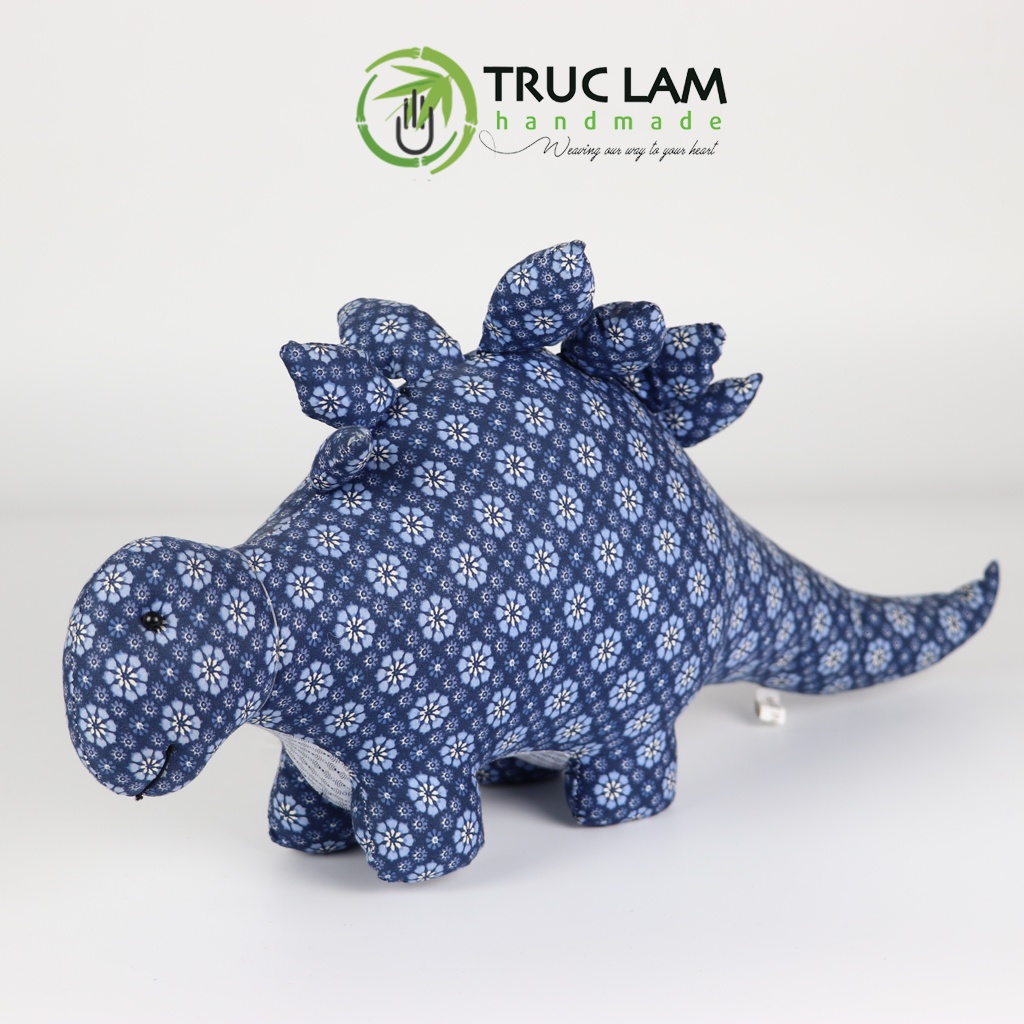 Đồ Chơi Cho Bé Thú Nhồi Bông Hình Khủng Long Stegosaurus Vải Hoa Bông Gòn Cao Cấp - Trúc Lâm Handmade
