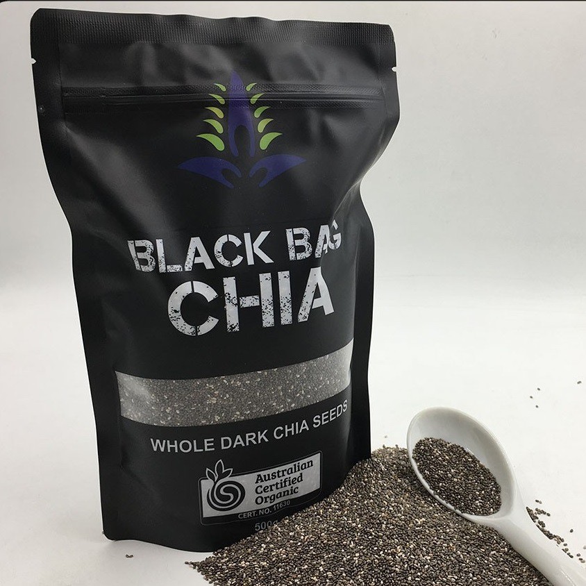 Hạt chia Úc 1kg (2 túi 500gr) - Hạt chia đen nhập khẩu từ Úc, hàng chính hãng