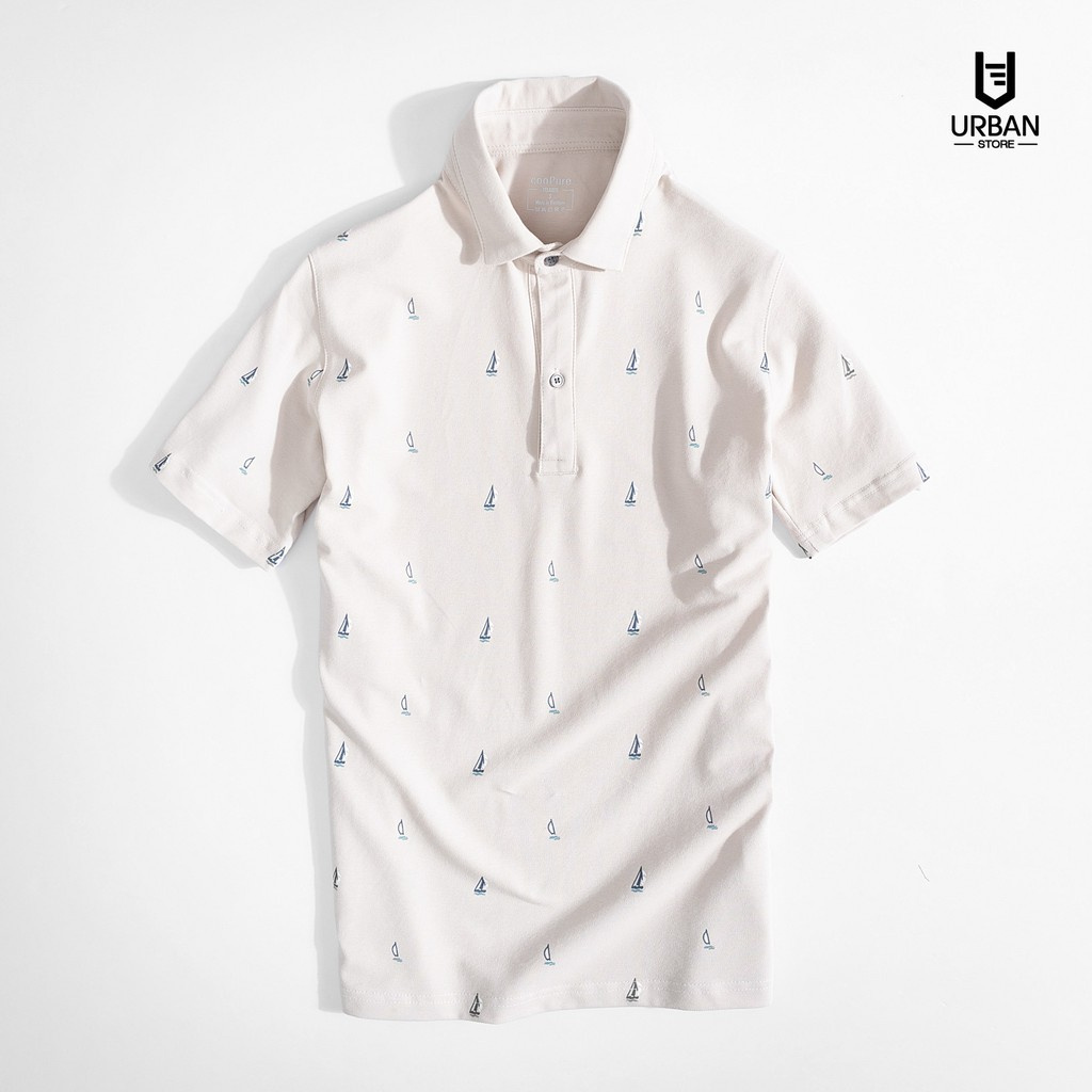 Áo Thun Polo Nam cooPure, Áo Thun Polo Nam Form Slimfit, 95% Cotton Họạ Tiết Sailboat 2613 | BigBuy360 - bigbuy360.vn