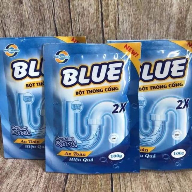 ✨🎑Bột thông cống Blue 100g giúp thông Chậu rửa bát, lavarbo, đường ống thoát nước,...