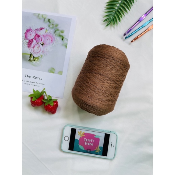 Sợi Tencel Pha - Sợi chập cỡ 0.8mm - Sợi mền, mát và bóng nhẹ - Dùng cho đan móc áo, váy bikini, áo dài...