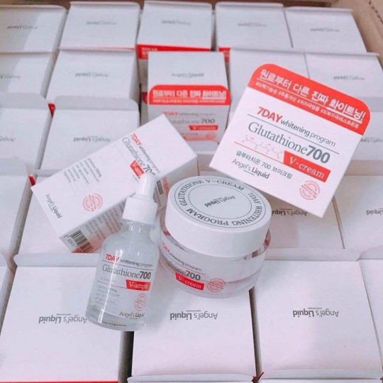 Kem Dưỡng Trắng Da 7Day Whitening Program Glutathione 700 V-Cream