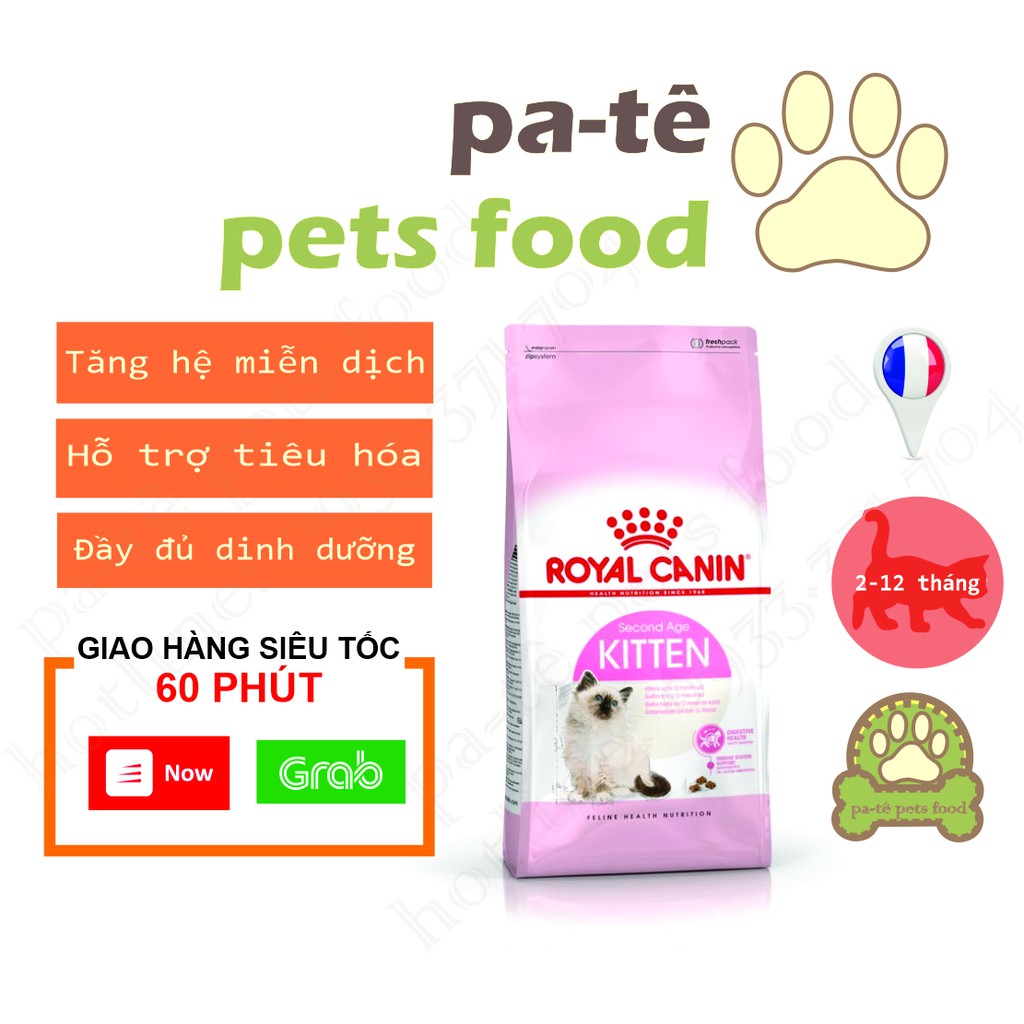 Hạt thức ăn cho mèo - Royal canin kitten 2kg - Xuất xứ Pháp - HÀNG CHÍNH HÃNG