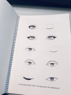 GIẤY VẼ FACECHART - VẼ MAKEUP